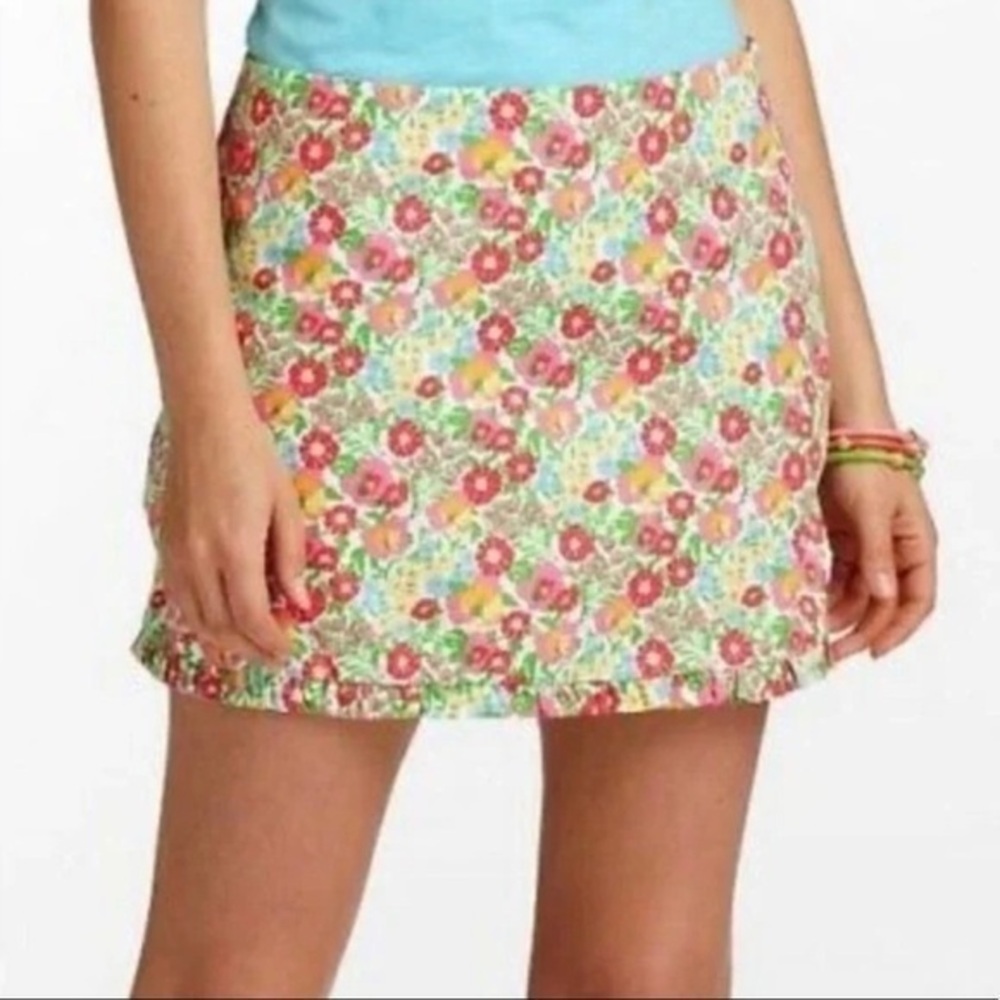 Lilly Pulitzer Callie Lined mini Skirt Gardens By The Sea size 8